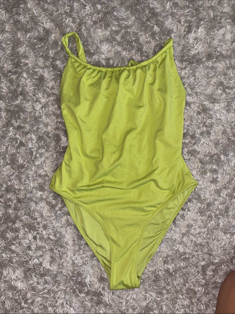 Zara Lime Green One-Piece Swimsuit